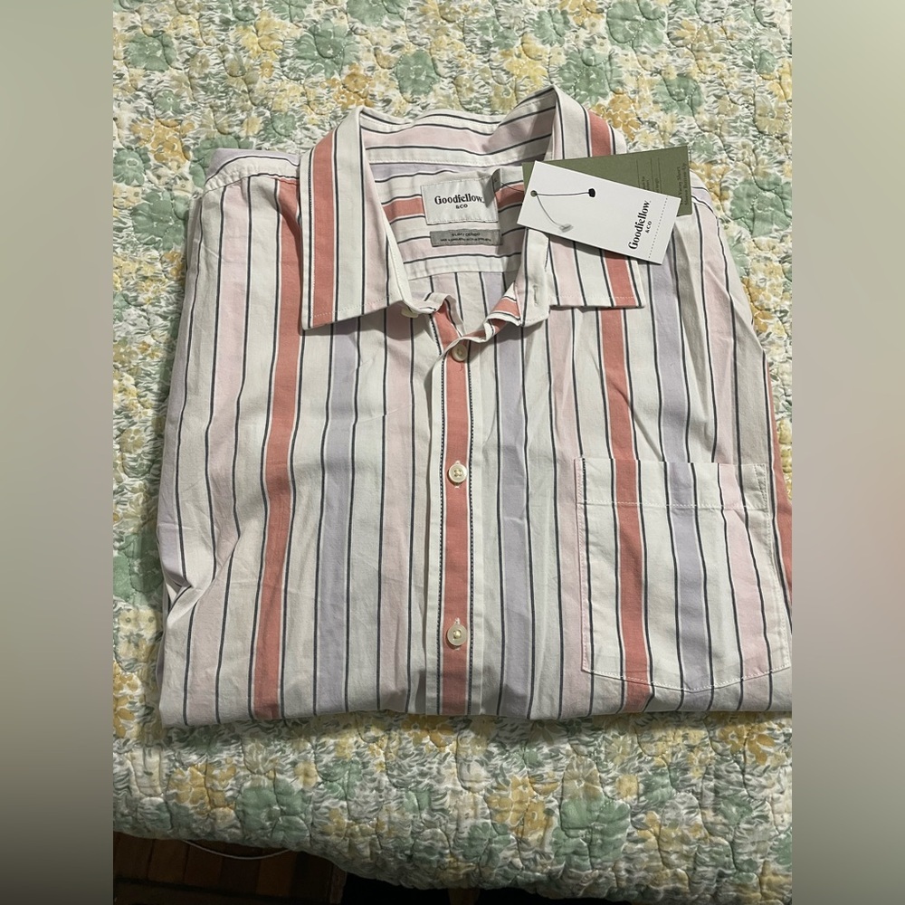 Goodfellow & Co Men's Multicolor Striped Shirt | Size XXL